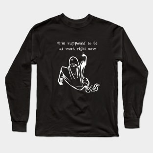 Funny Skeleton Ghost Long Sleeve T-Shirt